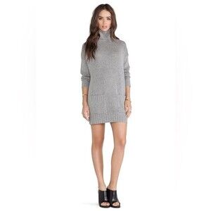 Joie Shera Wool and Cashmere Sweater Dress in Heather Grey M NWOT